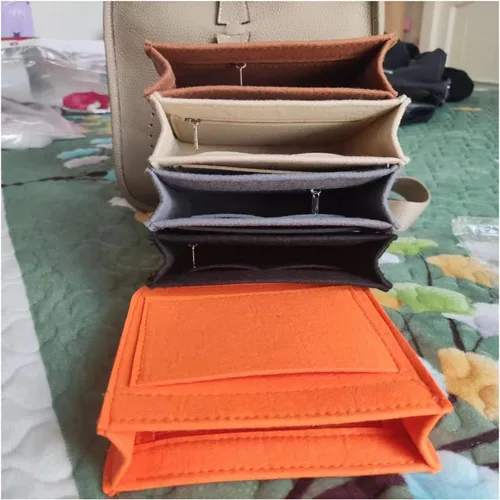 Miniatura 7 de Lckaey Organizador de fieltro-para Hermes Evelyne III tpm pm gm bolsa inserto mini 16 29 33 bolsa organizador Y003 naranja-M