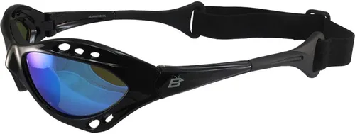 Miniatura 8 de Birdz Gafas de sol Seahawk polarizadas para moto acuática, gafas deportivas de kite-boarding, surf, kayak, 2 pares de marcos negros y plateados