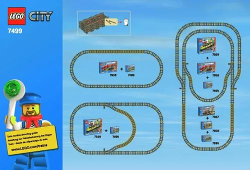 Miniatura 3 de Vias de tren de juguete Lego City modelo 7499