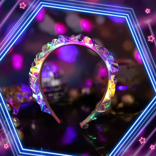 Miniatura 5 de Tigeen Light up Headband LED Glow Headbands Glow in The Dark Headband LED Hair Accessories for Wedding Party Favor