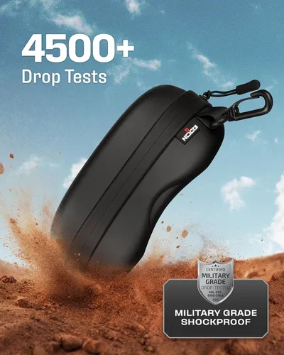 Miniatura 4 de NoCry Gafas de seguridad tintadas con lentes envolventes antiarañazos, protección UV400 y funda de seguridad resistente al agua con clip, funda