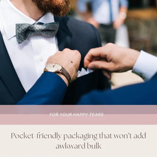 Miniatura 8 de Paquetes de pañuelos de boda para invitados, juego de 20 unidades, para tus lágrimas felices, recuerdos de boda para invitados, papel esmerilado