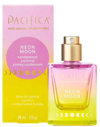 Pacifica Beauty Perfume en aerosol Neon Moon - Sándalo energético, jazmín, cardamomo ahumado - Eau de Toilette vegana y limpia, 1 fl oz (29.57 ml)
