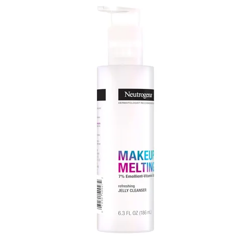 Miniatura 7 de Neutrogena Limpiador de gelatina refrescante para derretir maquillaje, 7% complejo de vitaminas emolientes, removedor suave de maquillaje de cara