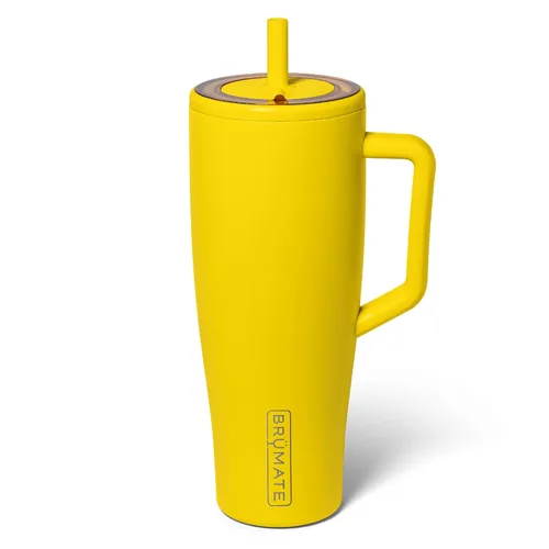 Miniatura 41 de BrüMate Era Vaso térmico con asa y pajilla, 40 onzas, 100% a prueba de fugas, con tapa, hecho de acero inoxidable, base apta para portavasos, moca