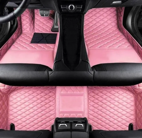 Miniatura 10 de Alfombrillas de cuero de lujo personalizadas para todo tipo de clima para el 99.99% de automóviles, SUV y camiones según el modelo automotriz Negro