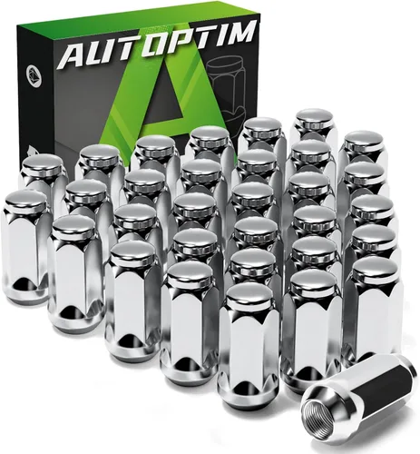 Miniatura 11 de AUTOPTIM Tuercas de rueda 1/2-20 – Repuesto para Ford Mustang 1964-1973/1994-2014, Edge 2006-2014, Explorer 1990-2019, Ranger 1982-2012, 20 tuercas