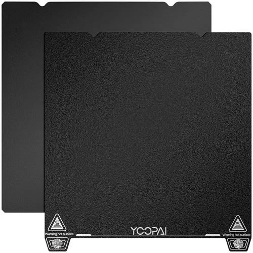 YOOPAI Kit de hoja PEI de doble cara y placa de construcción magnética flexible, plataforma de cama de impresora 3D de 235x235mm para Creality Ender