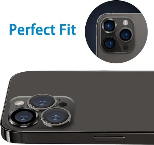 Miniatura 6 de Compatible con iPhone 15 Pro/iPhone 15 Pro Max, protector de lente antiarañazos, protector de lente de vidrio templado 9H, protector de pantalla