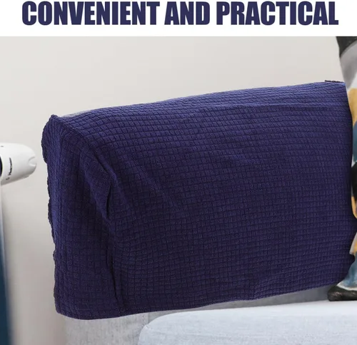 Miniatura 5 de BESPORTBLE Protectores de brazo para silla, funda elástica para reposabrazos de sofá, funda protectora elástica para el hogar, oficina, reclinable