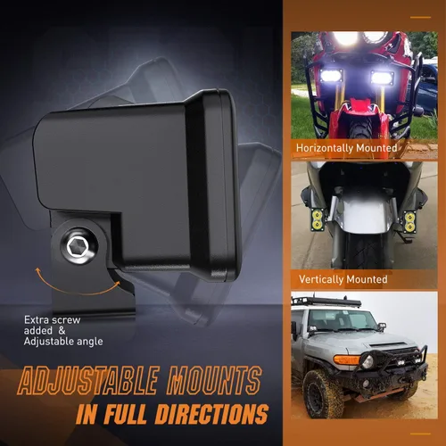 Miniatura 6 de Nilight 2 cápsulas LED de motocicleta de 3 pulgadas, 1300 lúmenes, luz de conducción EMC integrada, súper foco antiniebla todoterreno, luz auxiliar