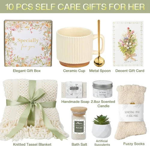 Miniatura 7 de Regalos de Navidad para mujeres – Cestas de regalo para mujeres después de la cirugía, regalos para el cuidado del cáncer para amigos, paquete