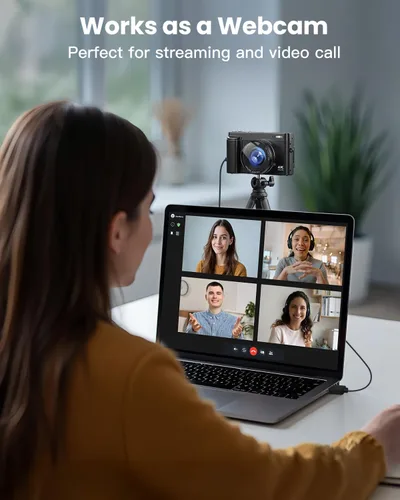 Miniatura 6 de Cámara digital 4K para fotografía, WiFi de 64 megapíxeles con pantalla giratoria de 180° de 3" con enfoque automático, cámara para videoblogs