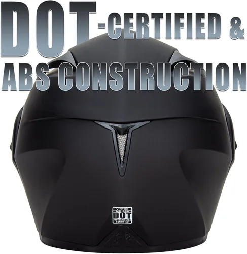 Miniatura 6 de Casco de motocicleta de cara completa aprobado por DOT con doble visera abatible, casco de motocicleta de cara completa con doble visera abatible