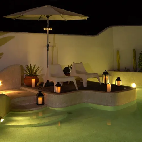 Miniatura 8 de 5plots Velas individuales sin llama para exteriores, impermeables, de 4 x 10 pulgadas, velas LED parpadeantes que funcionan con pilas con control