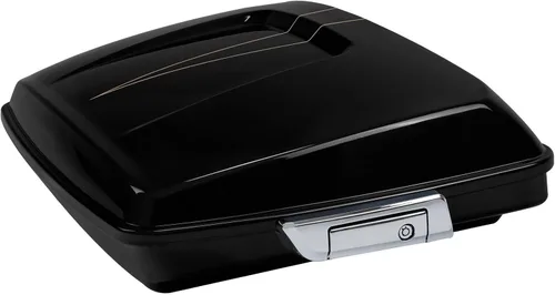 Miniatura 21 de HR3 Amber Whiskey 5.5" Equipaje de maletero tipo navaja con cierres Compatible con Street Glide FLHX 2014 2016 Road Glide FLTRX (Reemplaza al OEM)