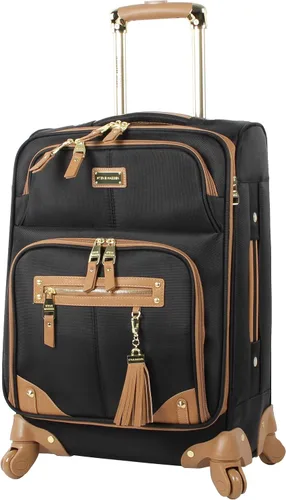 Steve Madden Colección de equipaje de diseñador Maleta ligera y expandible para hombres y mujeres Bolsa de transporte duradera de 20 pulgadas con