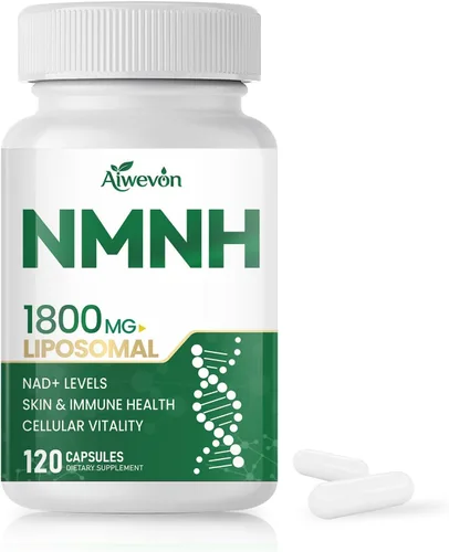 NMNH 1800mg Suplemento liposomal NAD+, alternativa NMNH NMN con ribósido de nicotinamida y resveratrol, refuerzo NAD para energía celular, apoyo