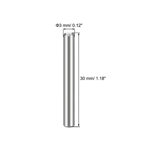 Miniatura 3 de uxcell 0.118 x 1.181 in (aproximadamente 1/8") pasador de pasador de acero inoxidable 304 litera de madera para litera, pasadores de estante