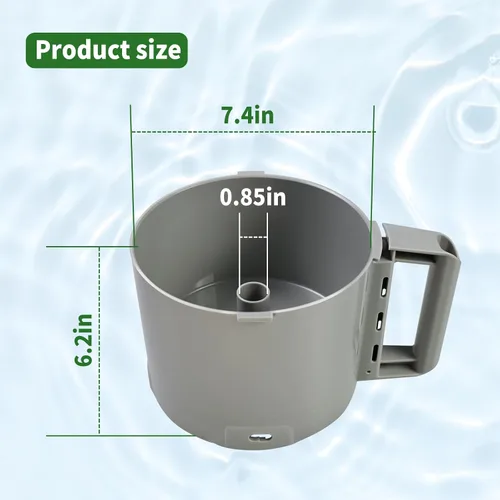 Miniatura 5 de 112204S - Procesador de alimentos gris Bowl de 3 cuartos de galón compatible con Robot Coupe R2 3L Gb,R2 DICE, R2 Dice, R2B, R2N