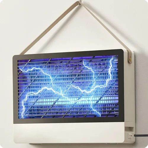 GeckoMan Matamoscas Eléctrico Silencioso de Espectro Híbrido de 20W para Interiores Trampas para Moscas de la Fruta para Interiores Exterminador de