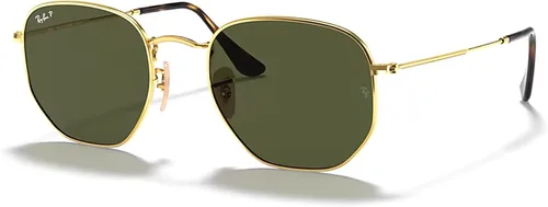 Ray-Ban RB3548N - Gafas de sol hexagonales 001 de 54 M para hombres y mujeres (grande), paquete con kit de diseñador iWear