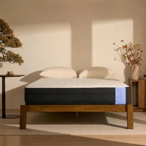 Miniatura 12 de FLEXISPOT Hako - Marco de cama de carpintería japonesa G2, cama de plataforma Queen de madera de caucho maciza, certificado IAS y SGS