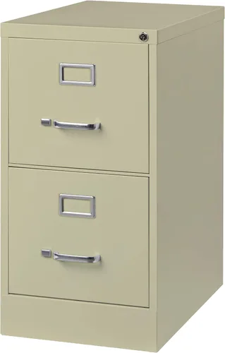 Miniatura 3 de 2 cajones de 25 pulgadas de profundidad, ancho de letra, archivador vertical de metal para el hogar y la oficina, masilla