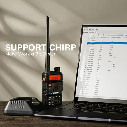Miniatura 3 de [Versión compatible con UV-5R FCC] BAOFENG GT-5R Radio bidireccional de doble banda, radio de jamón UHF VHF de mano para adultos, emisión limpia