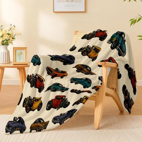 Miniatura 2 de Bonita manta de bulldog francés, ligera, acogedora y colorida con anillos flotantes, manta de regalo para mujeres y niñas, 40 x 50 pulgadas, manta