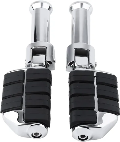 Miniatura 40 de TCT-MOTORPARTS Clavijas cromadas para estribera trasera para Harley Davidson Softail Fat Boy 18-25 Estriberas para pasajeros Estilo #20