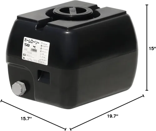 Miniatura 5 de Suiko Home Rolley Tank 1.6 gal (50 L) (negro)