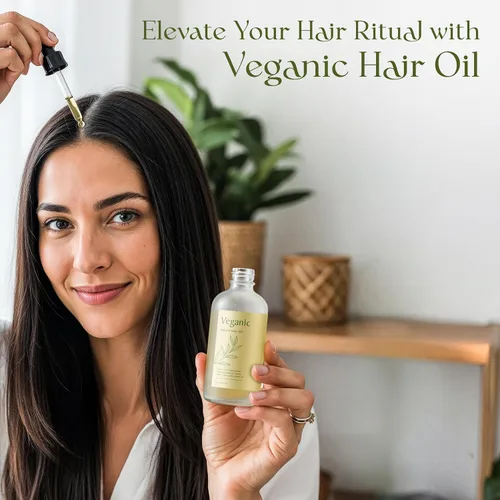 Miniatura 8 de Aceite natural para el crecimiento del cabello Veganic para mujeres infundido con 10 aceites botánicos premium más aceite de romero orgánico