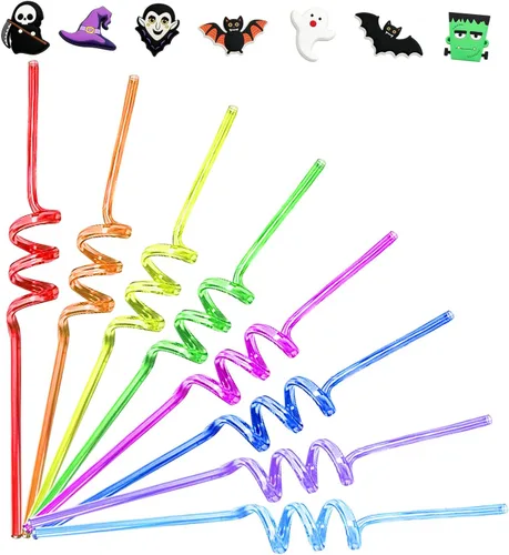 Miniatura 9 de 24 pajitas de unicornio reutilizables para fiestas de unicornio, decoración de fiesta de cumpleaños, suministros de decoración para bolsas