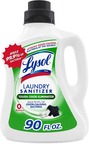 Lysol Aditivo desinfectante para ropa con olores persistentes, líquido desinfectante para ropa de gimnasio y ropa deportiva, 0% lejía, elimina las