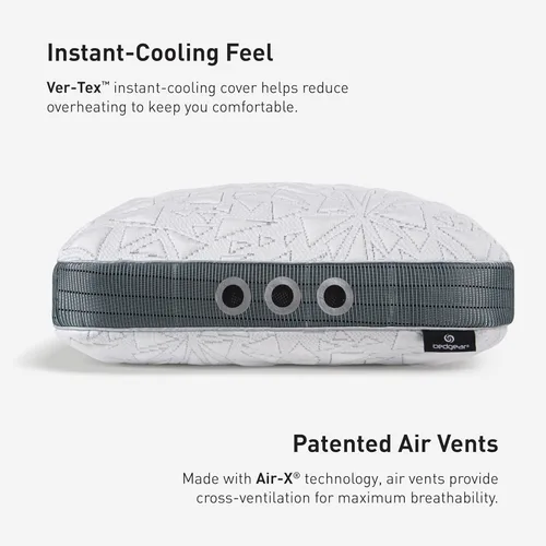 Miniatura 3 de Bedgear Storm Performance Pillow - 2.0 - Almohada de cama refrescante para personas que duermen con calor - Almohada de firmeza media para todas