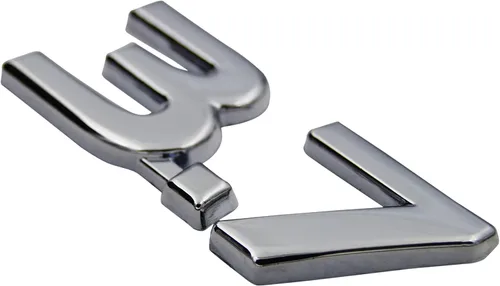 Miniatura 7 de 2x Emblemas de calcomanía de metal negro 3.7 para guardabarros laterales y maletero para Infiniti Q50 QX70 G37 G37X