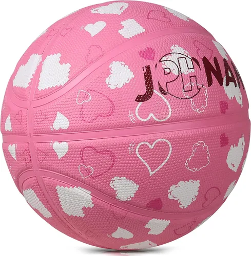 Miniatura 10 de Baloncesto tamaño 6 para niñas, niños, jóvenes y mujeres, baloncesto de goma para entrenamiento en interiores y exteriores, práctica