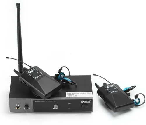 Miniatura 9 de D Debra Sistema de monitor inalámbrico en oído ER-280 UHF Transmisor y receptor profesional mono IEM con auriculares, para escenario, banda, estudio