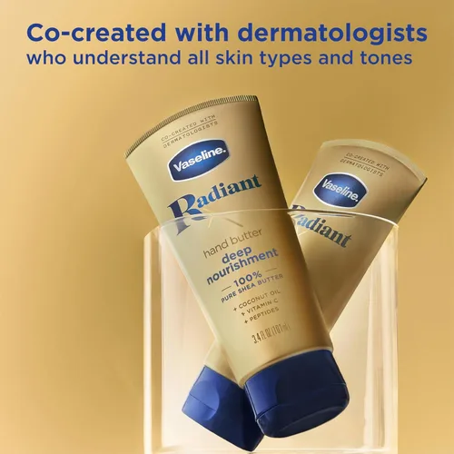 Miniatura 6 de Vaseline Lotion, Radiant X Deep Nourishment - Mantequilla de manos para piel seca + barra de terapia labial original Vaseline para labios secos