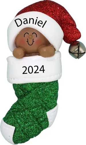 Miniatura 8 de Adorno personalizado para la primera Navidad del bebé 2025, recuerdo de Navidad para niña o niño, adorno personalizado para recién nacido, mi