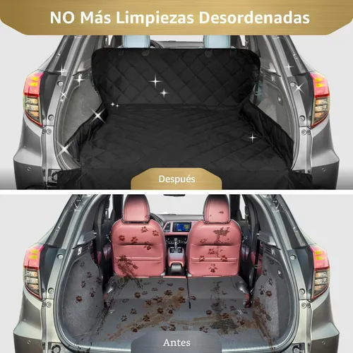 Miniatura 3 de F-color Forro de carga para perros SUV, resistente al agua, cubierta de carga para mascotas, tapete para asiento de perro de tamaño mediano, SUV