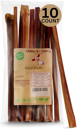 Miniatura 8 de chew-e&tasty Golosinas masticables para perros de grado prémium de 6 pulgadas, de un solo ingrediente, de larga duración, con alto contenido