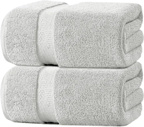 Miniatura 33 de Oakias Toallas de baño beige de alta calidad, paquete de 2, 27 x 54 pulgadas, altamente absorbentes, toallas de baño de lujo de 21.16 oz/m²