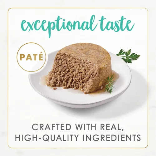 Miniatura 2 de Purina Fancy Feast Gourmet Naturals - Alimento húmedo en paté para gatos, sin cereales, receta de pescado blanco de mar (paquete de 12 unidades)