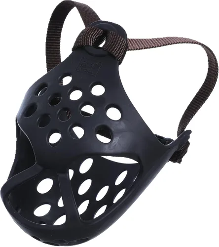 Miniatura 2 de Bozal corto para perro, de silicona suave, ajustable, transpirable, bozal para masticar, morder, ladrar, entrenar, ideal para perros de cara plana