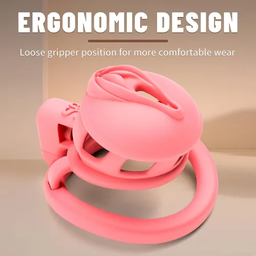Miniatura 6 de LockLove - Dispositivos de castidad masculina para pene, jaula para el pene, impresa en 3D, vagina realista, jaula de castidad rosa con cerradura