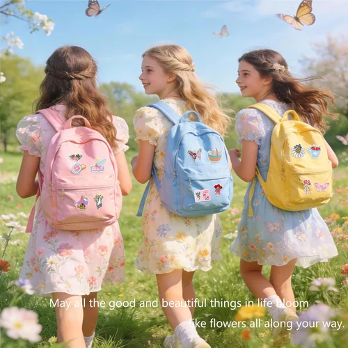 Miniatura 7 de NICEVINYL Lindos parches para planchar femeninos: 36 parches bordados de conquetas rosas para ropa, chaquetas, sombreros, mochilas, bolsas de mano