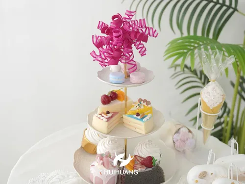 Miniatura 7 de HUIHUANG Lazos de color rosa intenso para envolver regalos, lazo de regalo rizado de 5 pulgadas x 8 unidades, lazos de cinta autoadhesivos para Rosa