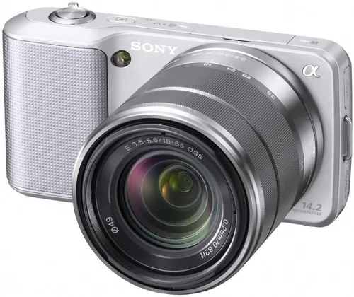Sony Alpha NEX-3 Cámara digital con lente intercambiable con lente de 0.709-2.165 in (plateado) - 14.2 Mpix